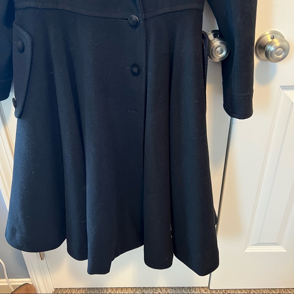 Vintage Valentino Miss V Wool Swing Coat View 3